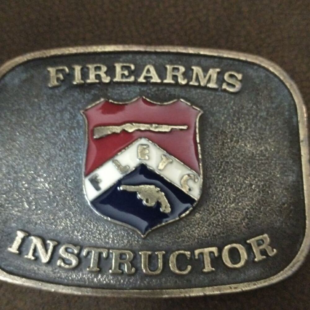 FLETC Belt buckle.  Firearms Instructor